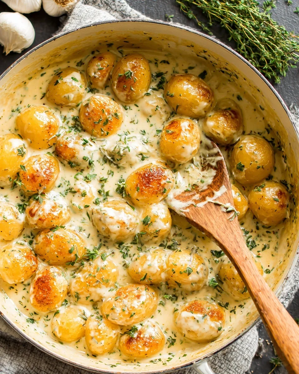 Creamy Garlic Sauce Potatoes Recipe – The Ultimate Comfort Food!