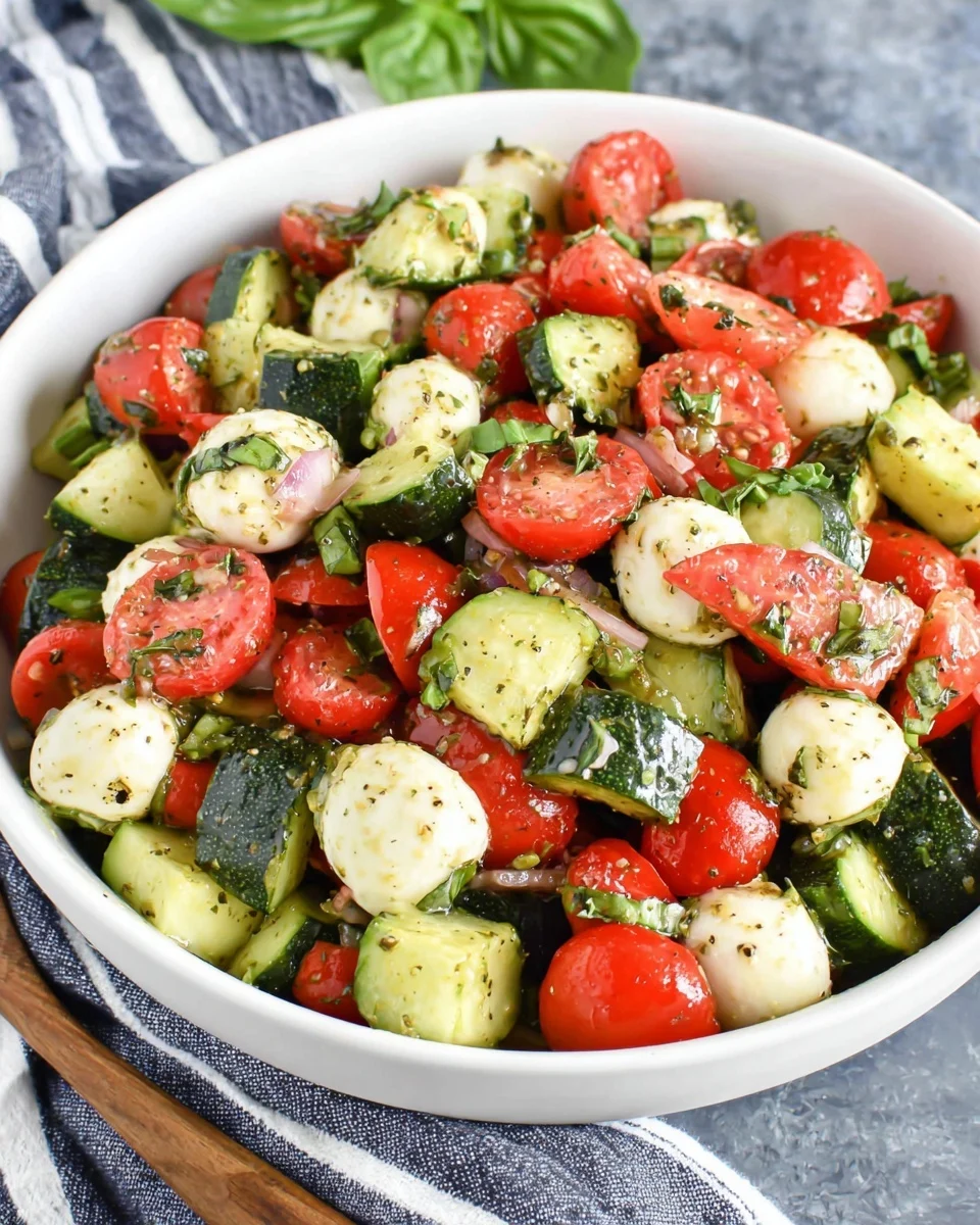 Easy Cucumber Caprese Salad: The Ultimate Fresh & Flavorful Summer Side