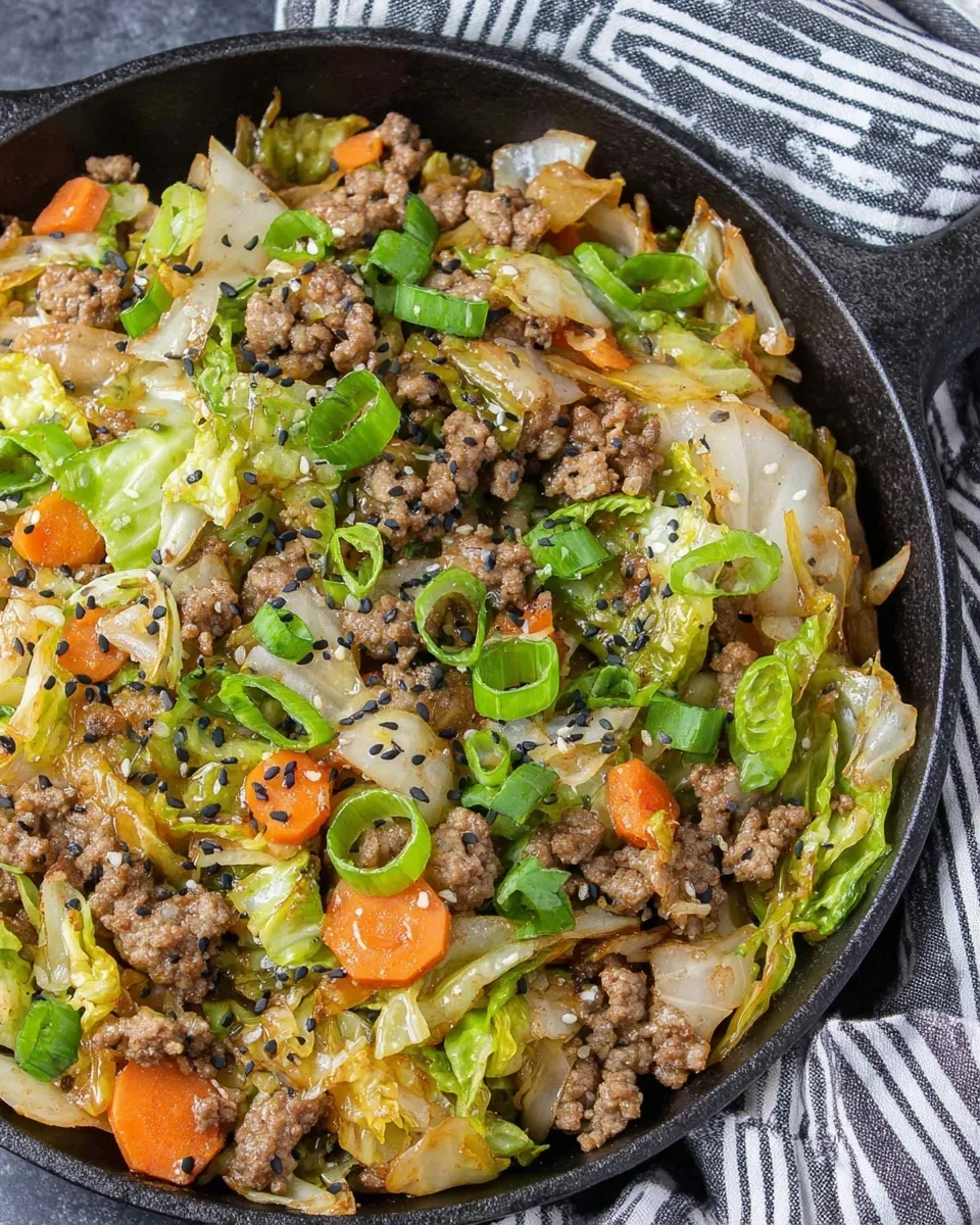 Egg Roll in a Bowl (One-Skillet, Keto) Recipe