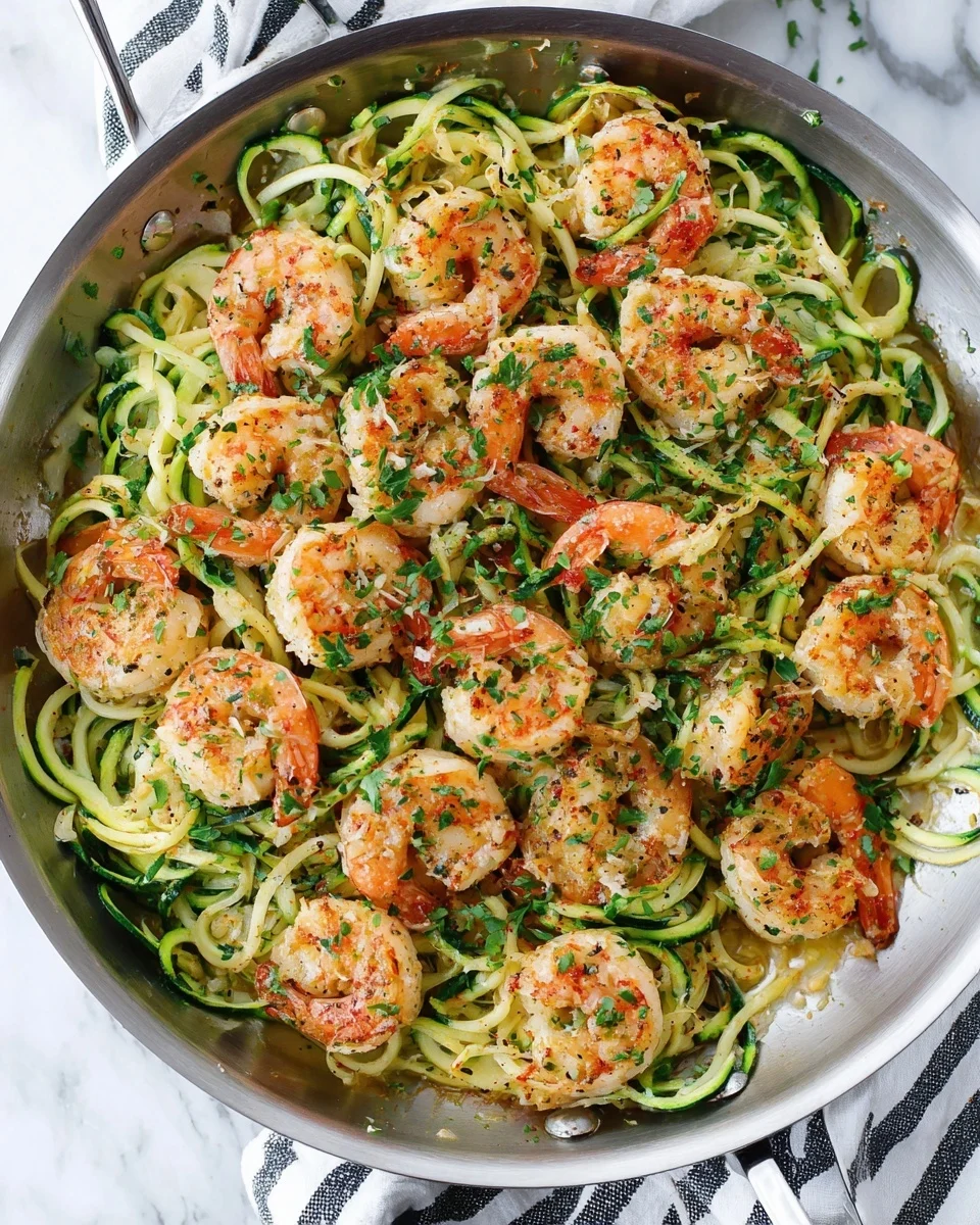 Keto Garlic Butter Shrimp with Zucchini Noodles Recipe: A Low-Carb Masterpiece