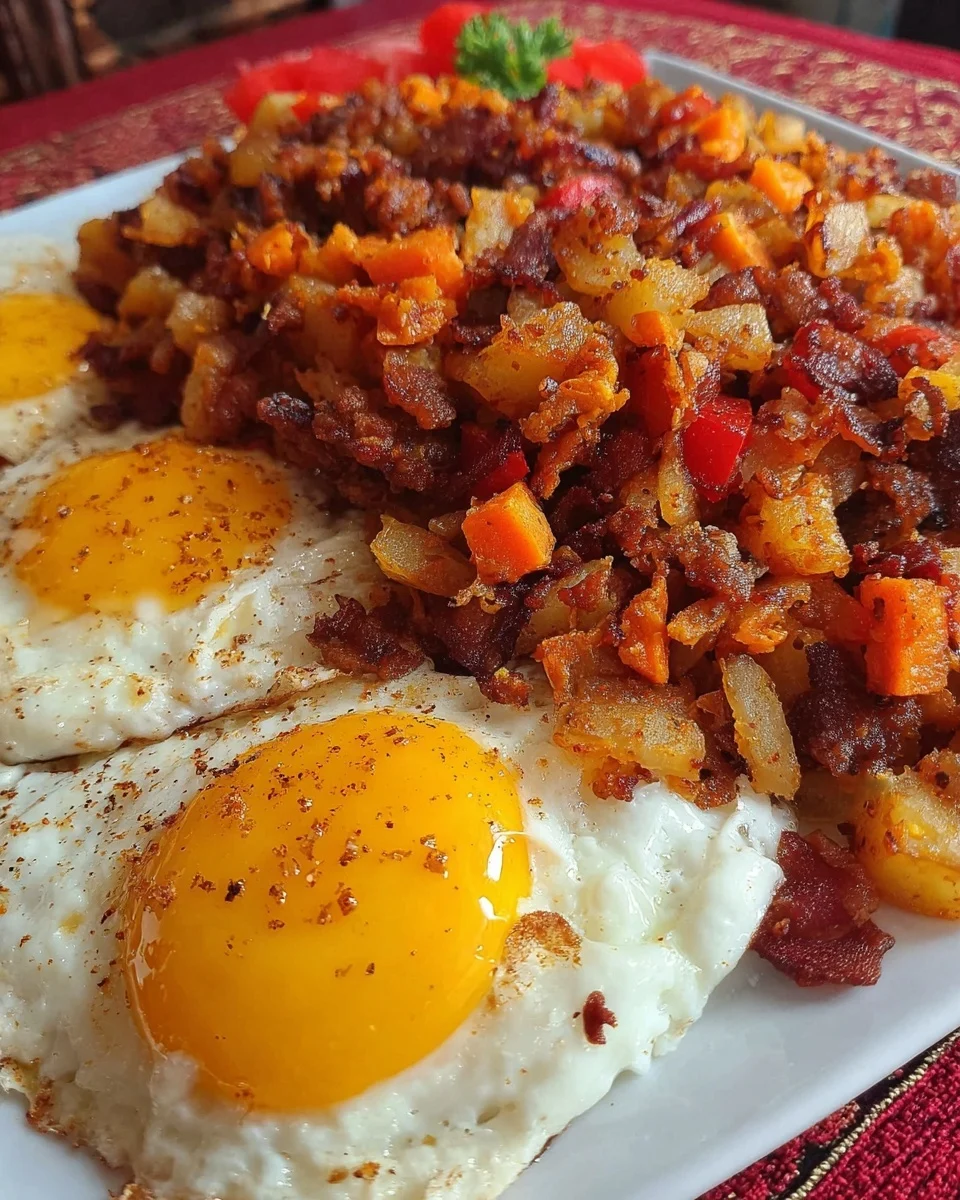 Loaded Breakfast Hash – Crispy, Cheesy, and Fully Loaded!