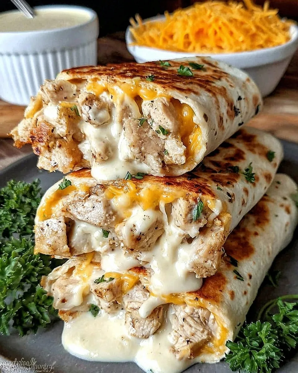 Quick Cheesy Chicken Wrap