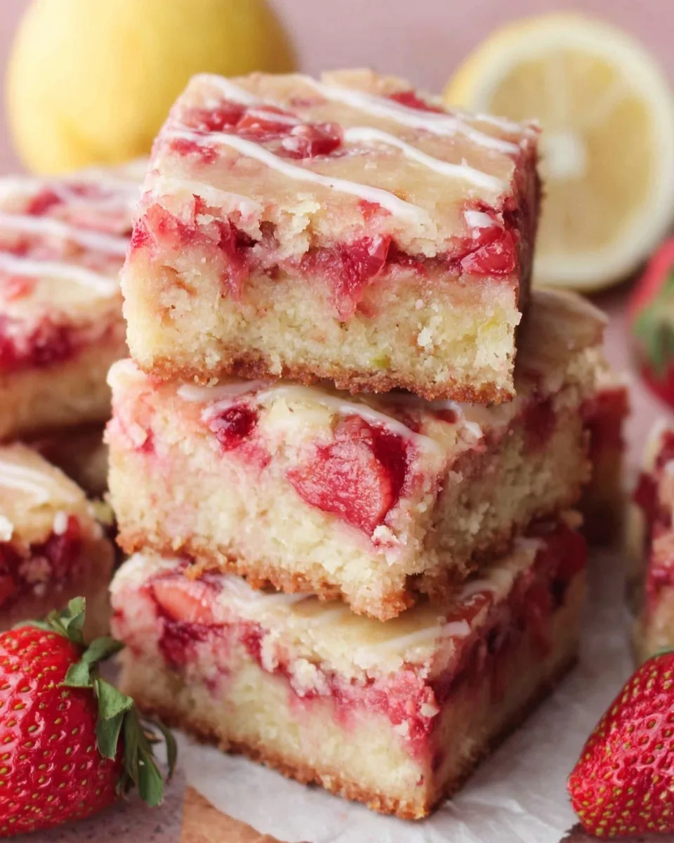 Strawberry Lemon Blondies Recipe: The Ultimate Summery Dessert You Can’t Resist