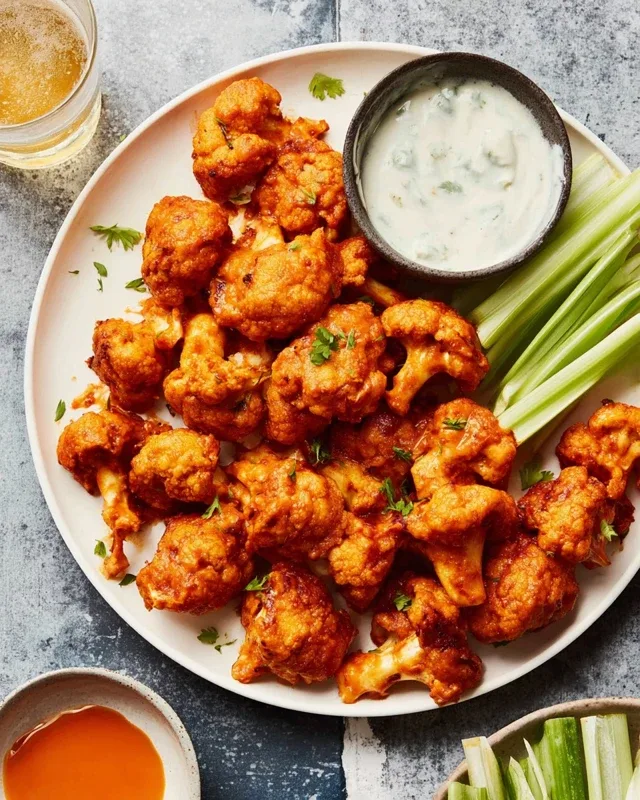 Air Fryer Buffalo Cauliflower
