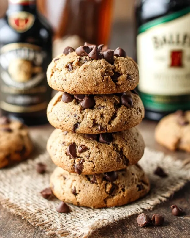 Baileys Irish Cream Chocolate Chip Cookies