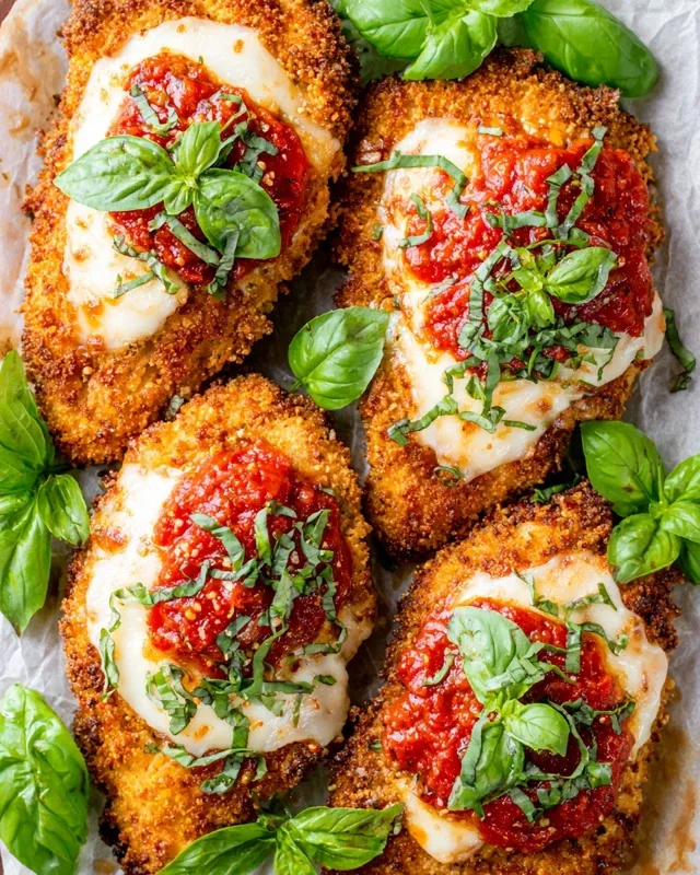 Crispy Baked Chicken Parmesan – Easy 20-Minute Dinner!