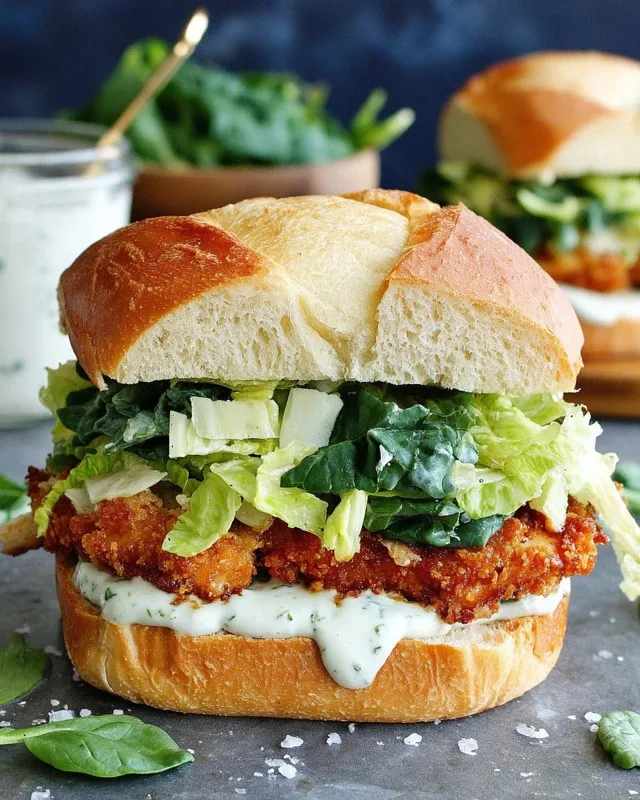 Crispy Chicken Caesar Sandwich Recipe