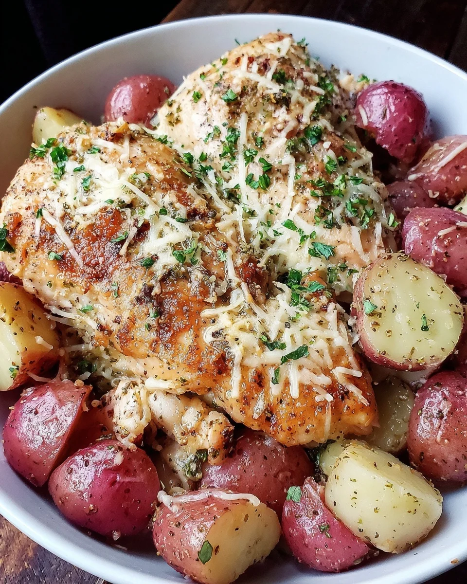 Crockpot Garlic Parmesan Chicken and Potatoes: The Ultimate Comfort Food Made Easy