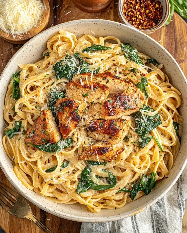 Garlic Parmesan Chicken Pasta Recipe