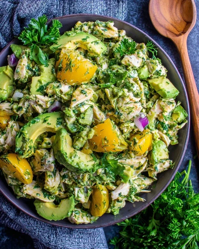 Healthy Avocado Chicken Salad – A Fresh, Protein-Packed Delight