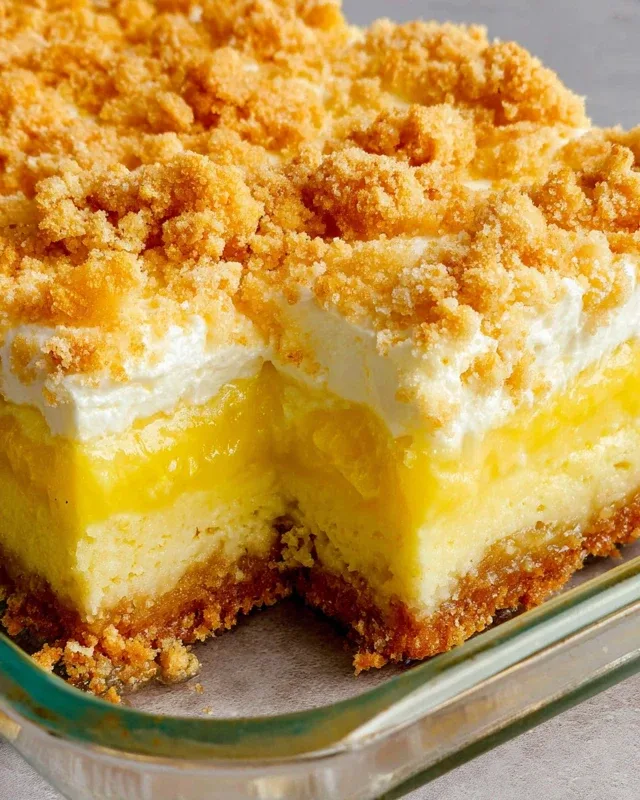 Lemon Cream Cheese Dump Cake