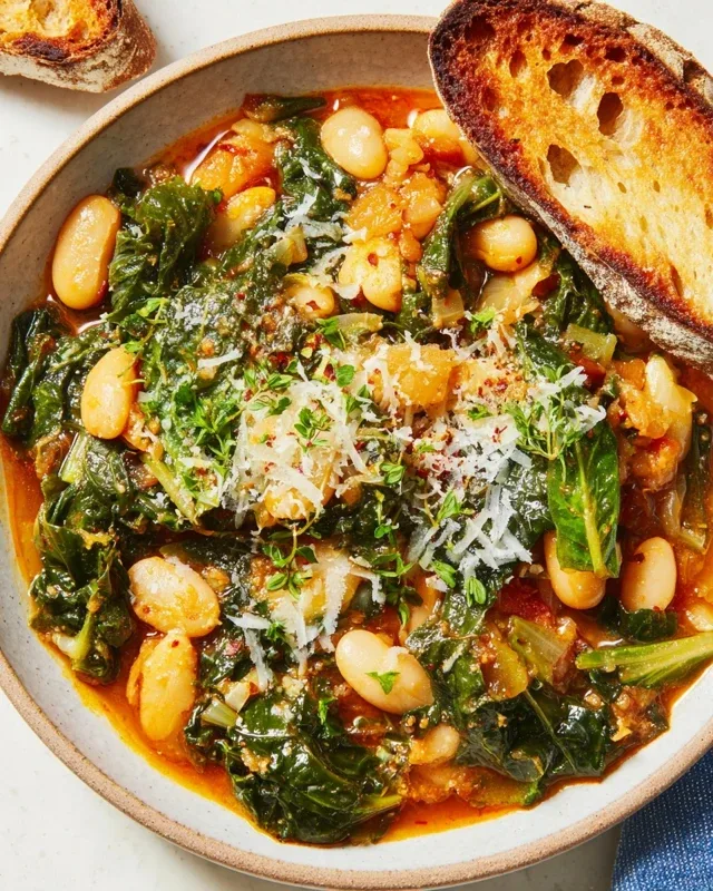 Mediterranean White Beans and Greens: A Flavorful & Healthy Plant-Based Dish You’ll Love