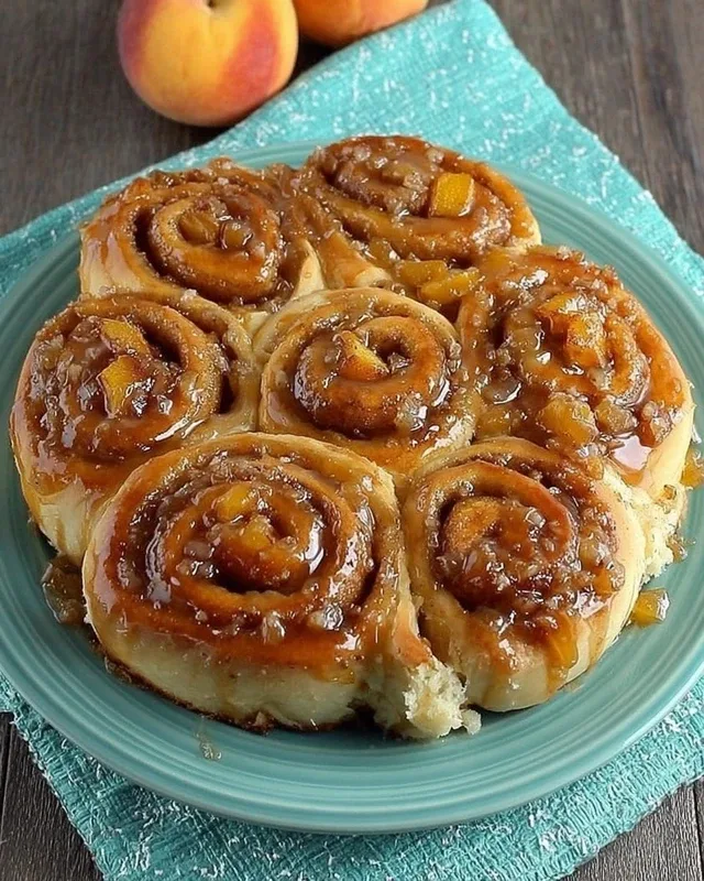 Peach Pie Cinnamon Rolls Recipe