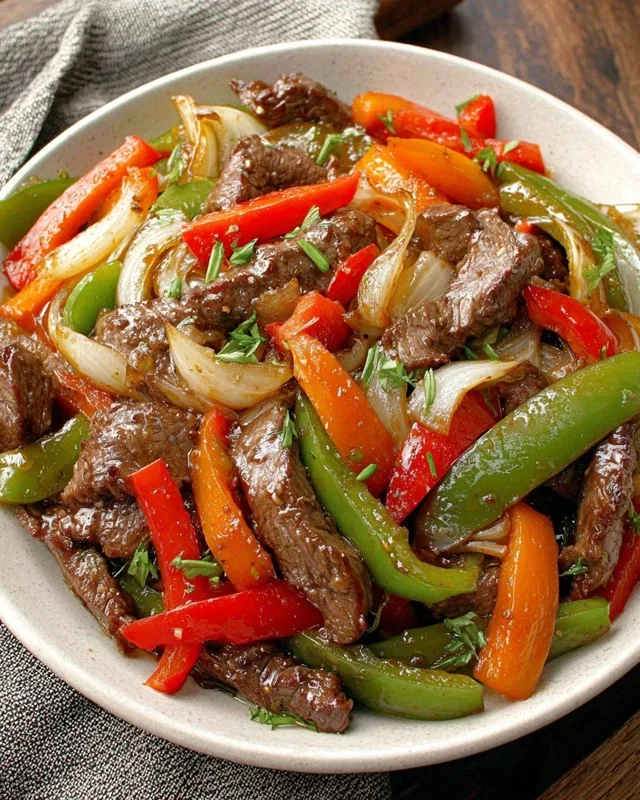 Pepper Steak Stir-Fry Recipe – A Flavorful and Quick Dinner Favorite