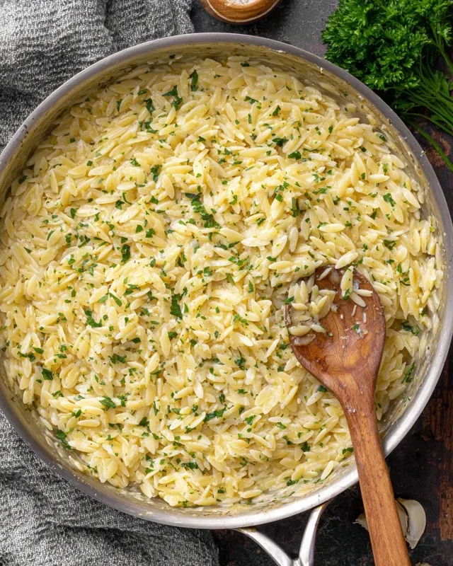 Simple Garlic Parmesan Orzo – An Easy Weeknight Dinner