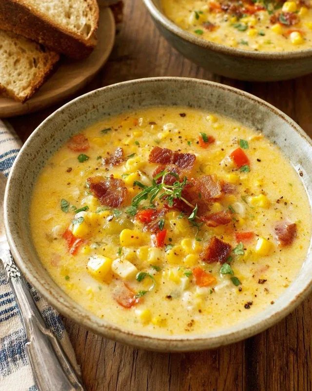 Summer Corn Soup Recipe