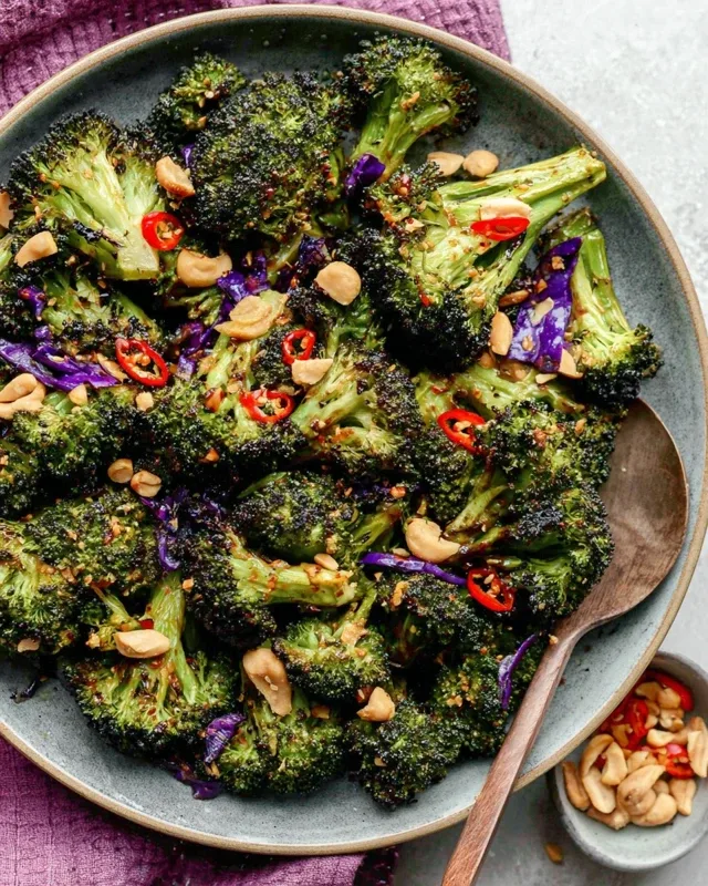 Sweet Chili Roasted Broccoli Recipe