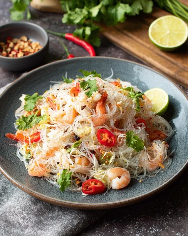 Thai Glass Noodle Salad (Yum Woon Sen) – A Vibrant Thai Classic You’ll Crave
