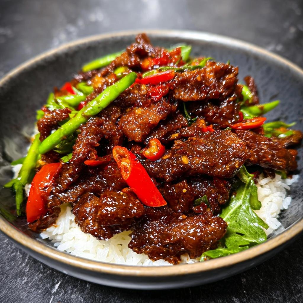 Crispy Chilli Beef: 35 Minute Takeaway Magic - Crispy Chilli Beef - main visual representation