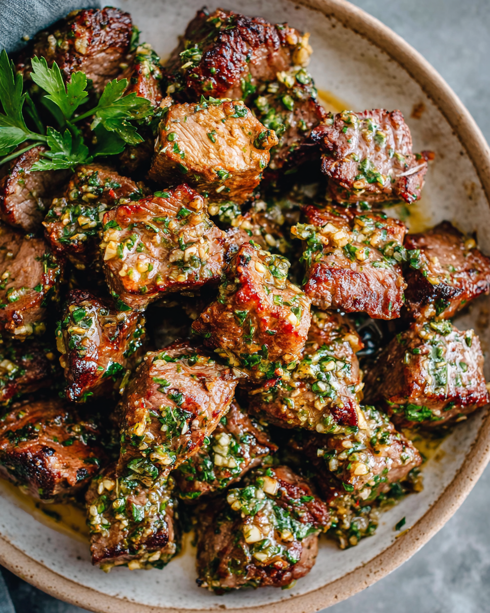 Best Garlic Butter Steak Bites Recipe recipe