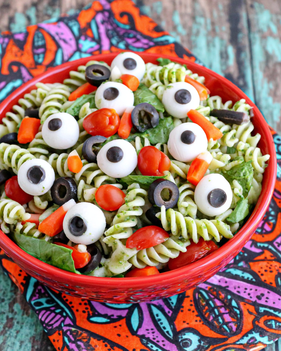 Eyeball Pasta Salad recipe