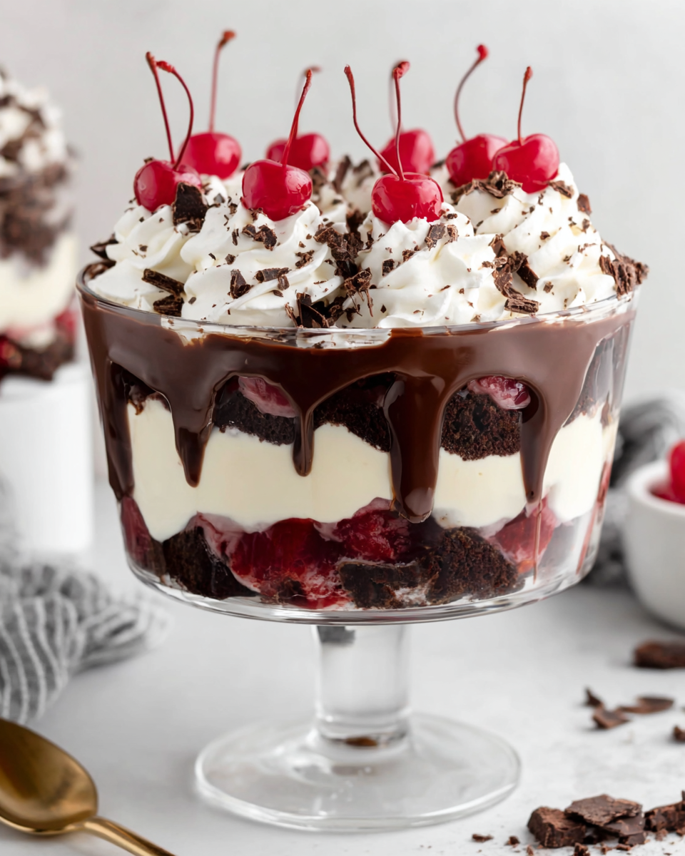 Christmas Black Forest Trifle – A Festive Indulgence