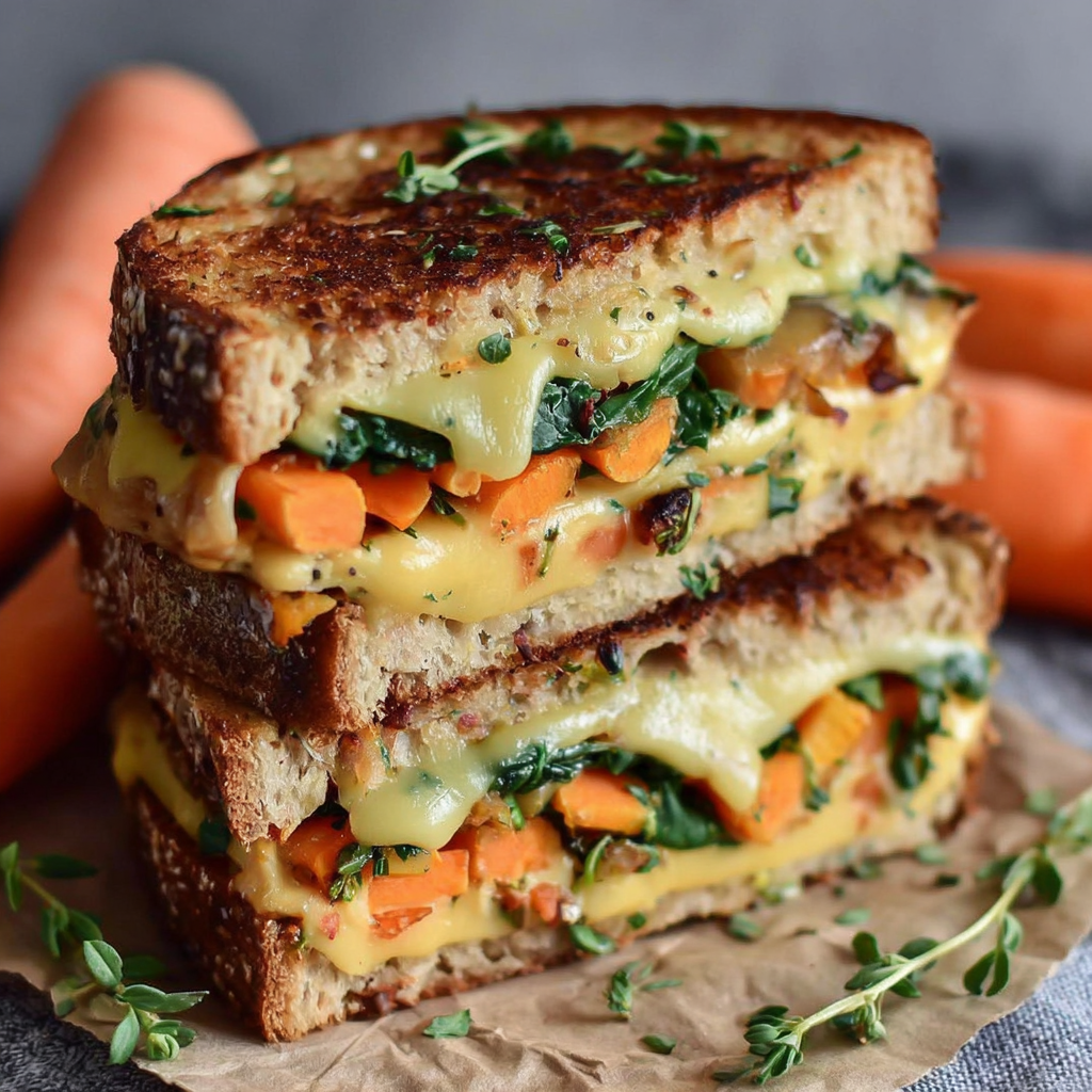 A Flavorful Veggie Grilled Cheese Delight