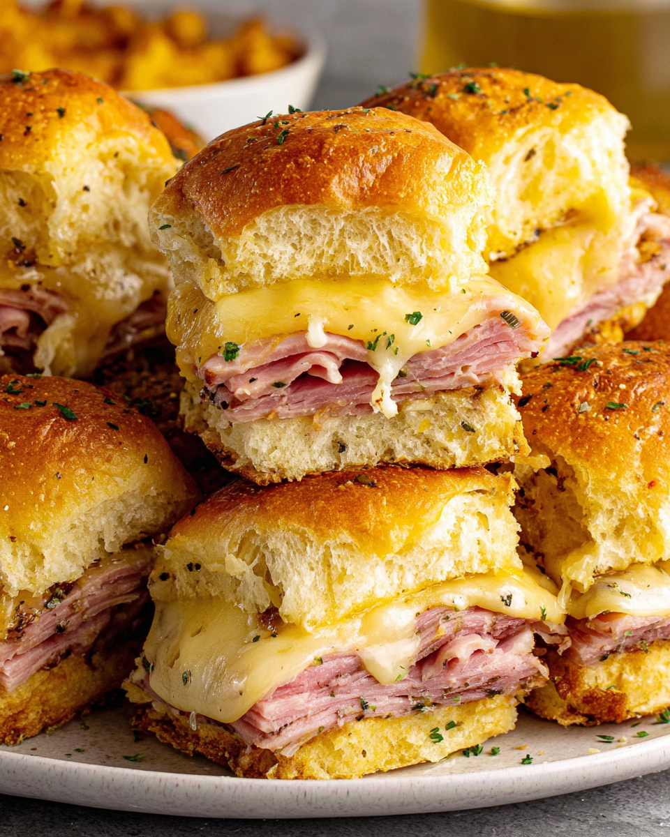 Buttery Hot Ham and Cheese Sliders to Impress
