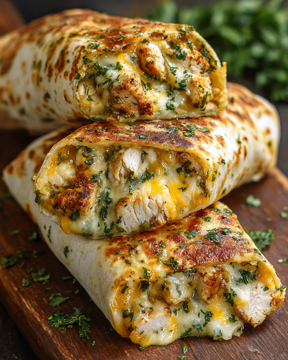 Cheesy Garlic Chicken Wraps: Your New Favorite Comfort Food