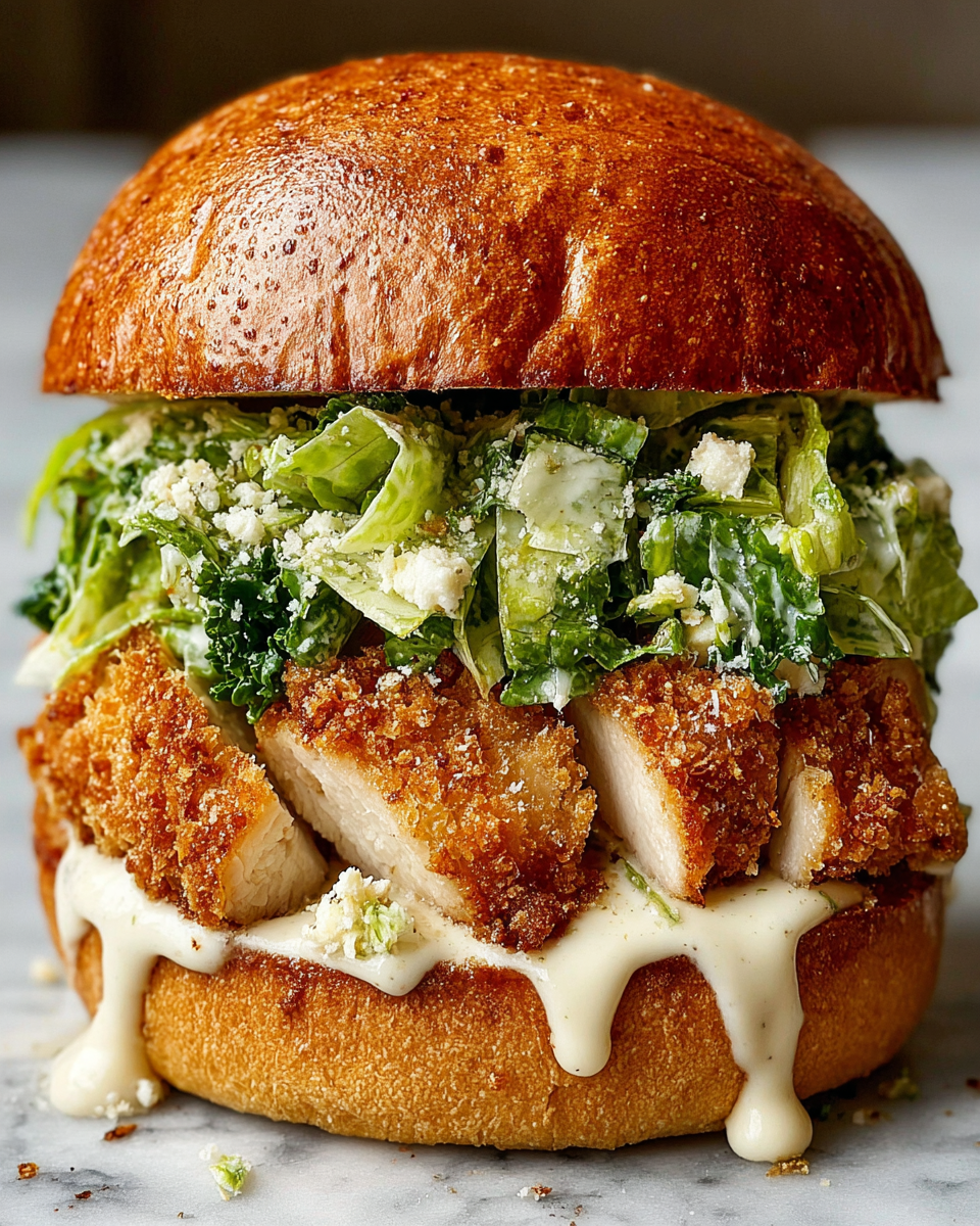 Crispy Chicken Caesar Sandwich – Chili to Choc