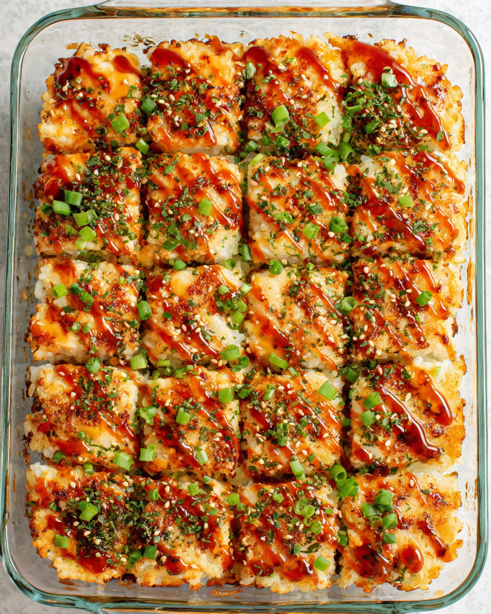 Delicious Savory Salmon Sushi Bake for Home Cooks