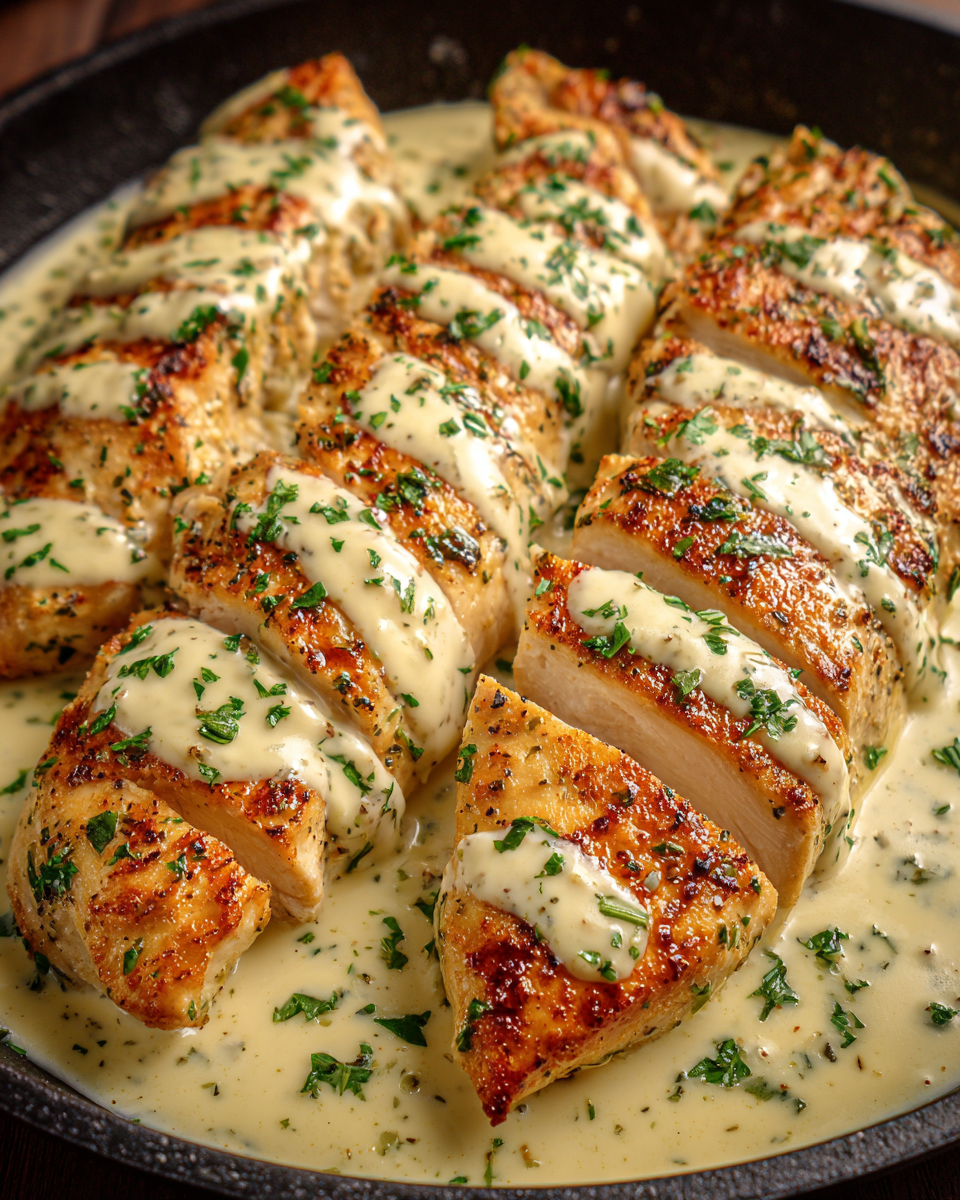 Delicious Spicy Creamy Garlic Parmesan Chicken Fillets