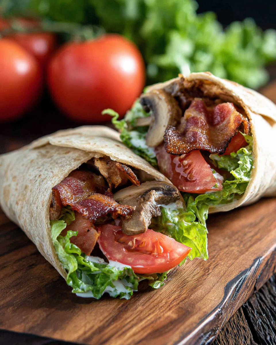 Fresh and Crunchy BLT Wraps with Secret Sauce
