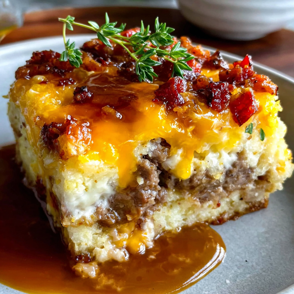 Comforting Loaded Potato and Meatloaf Casserole Recipe