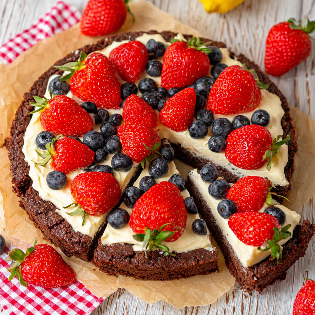 Delicious Brownie Fruit Pizza for Sweet Celebrations