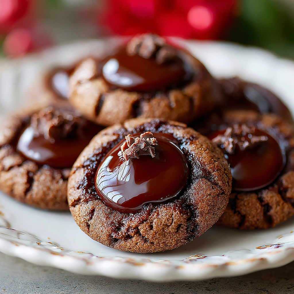 Deliciously Decadent Chocolate Thumbprint Cookies