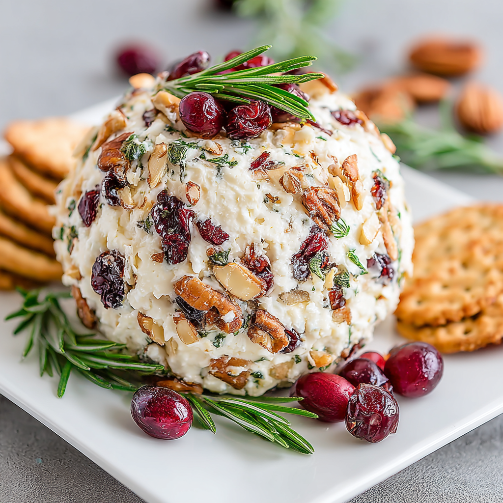 Delightful Christmas Cheese Ball for Holiday Gatherings