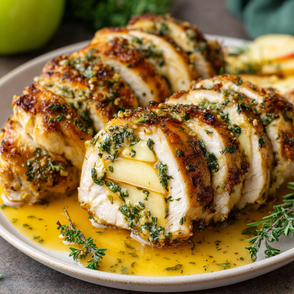 Indulge in Apple and Brie Stuffed Chicken