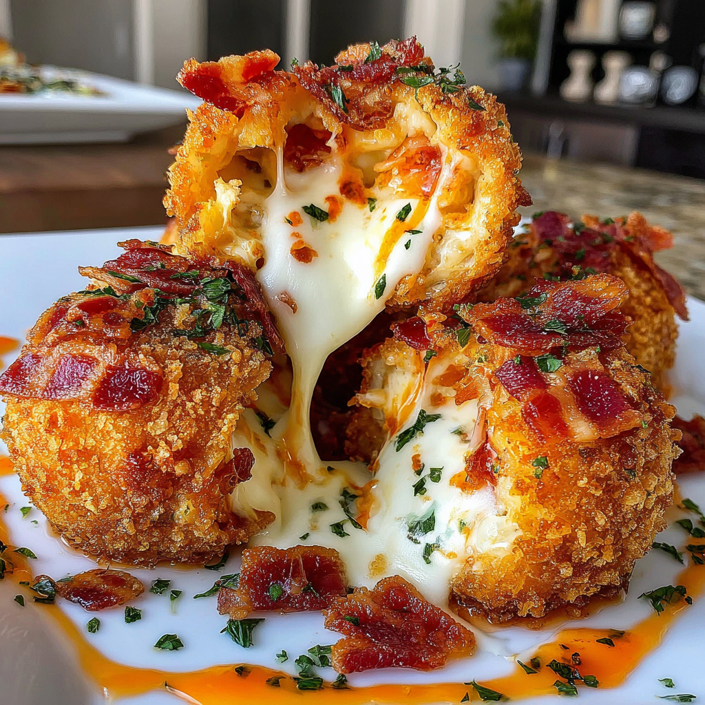 Irresistible Buffalo Chicken Bacon Mozzarella Bombs