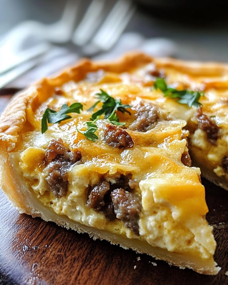 Satisfying Sausage and Cheese Quiche Recipe