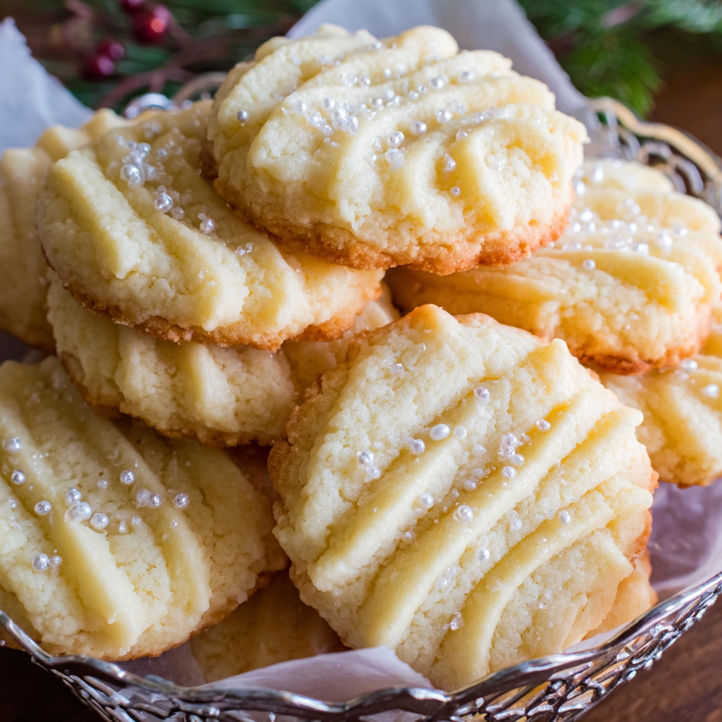 Delicate and Sweet: Whipped Shortbread Cookies