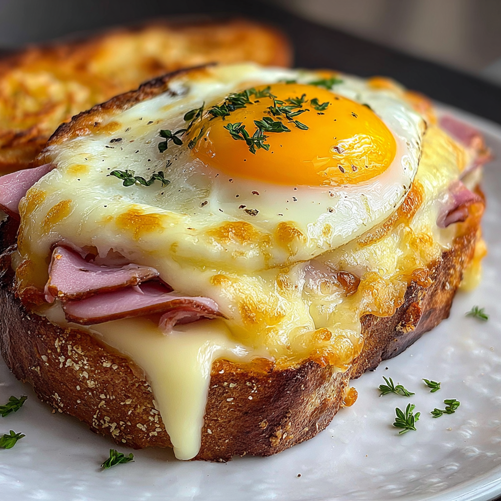Deliciously Cheesy Ham and Egg Dish
