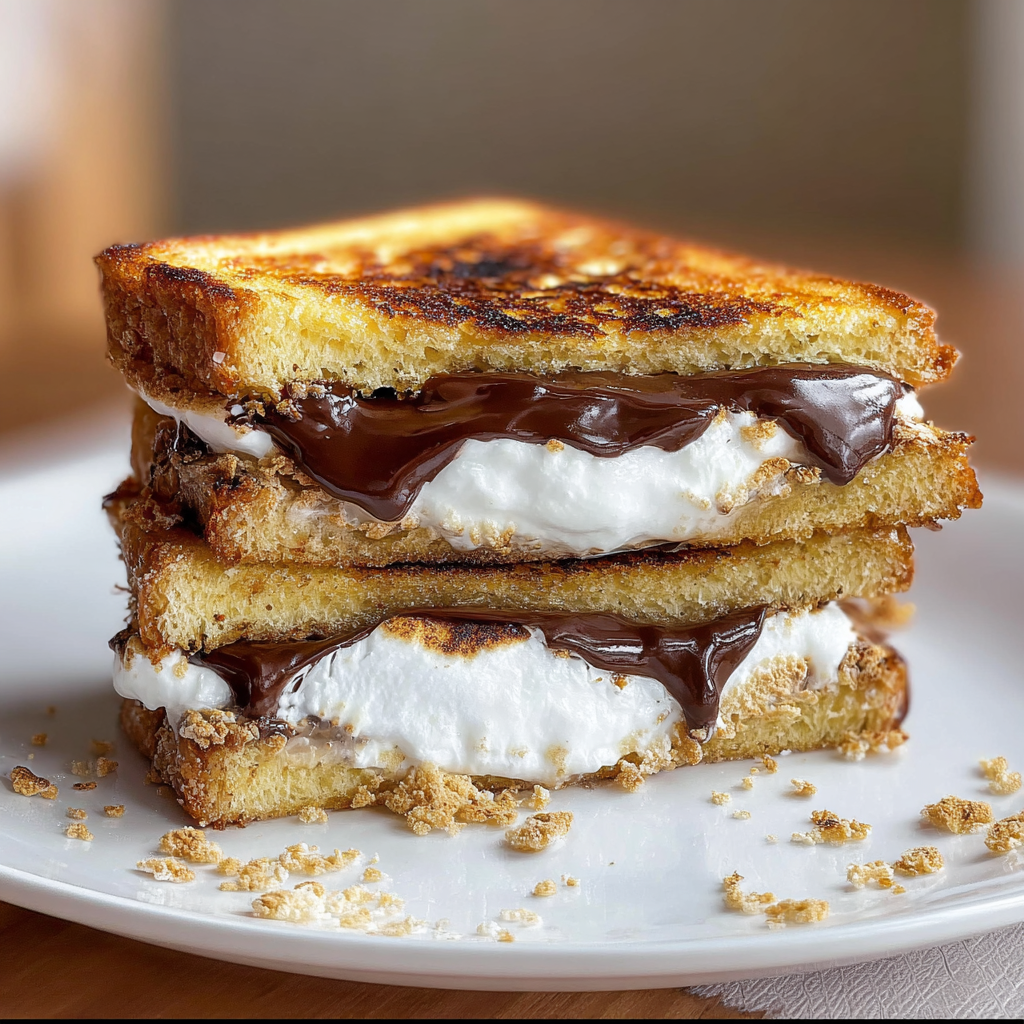 Deliciously Indulgent Fried S’mores Sandwiches