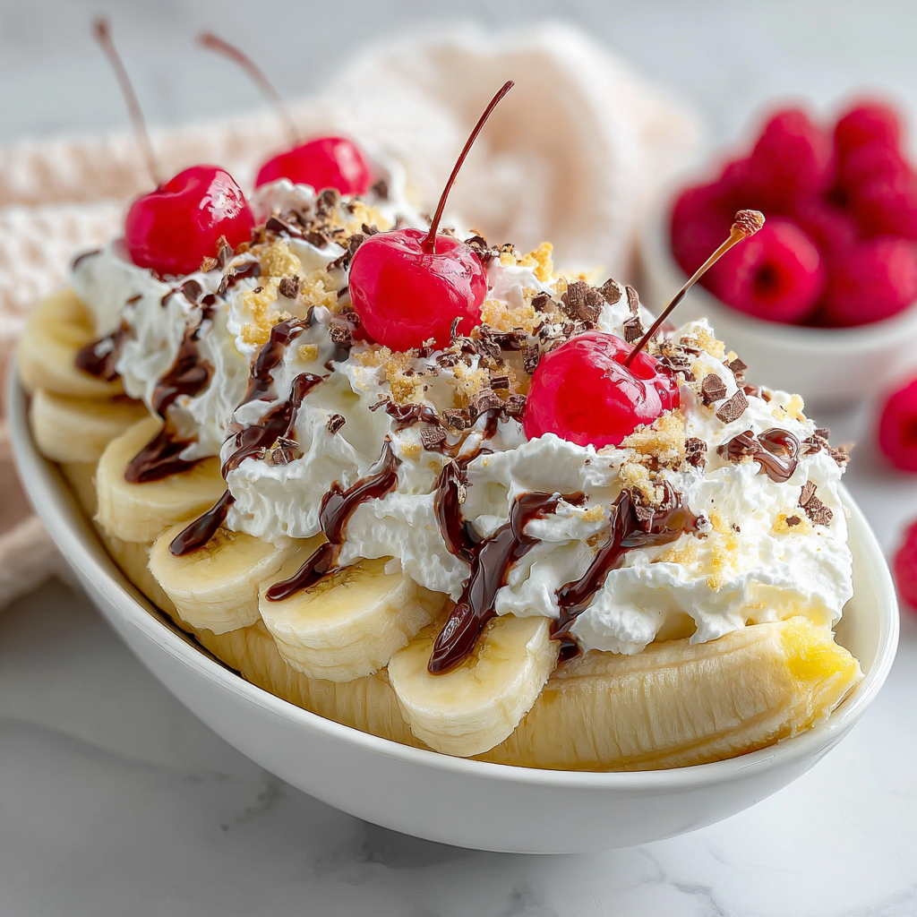 Delightful Banana Split Fluff for Sweet Indulgence