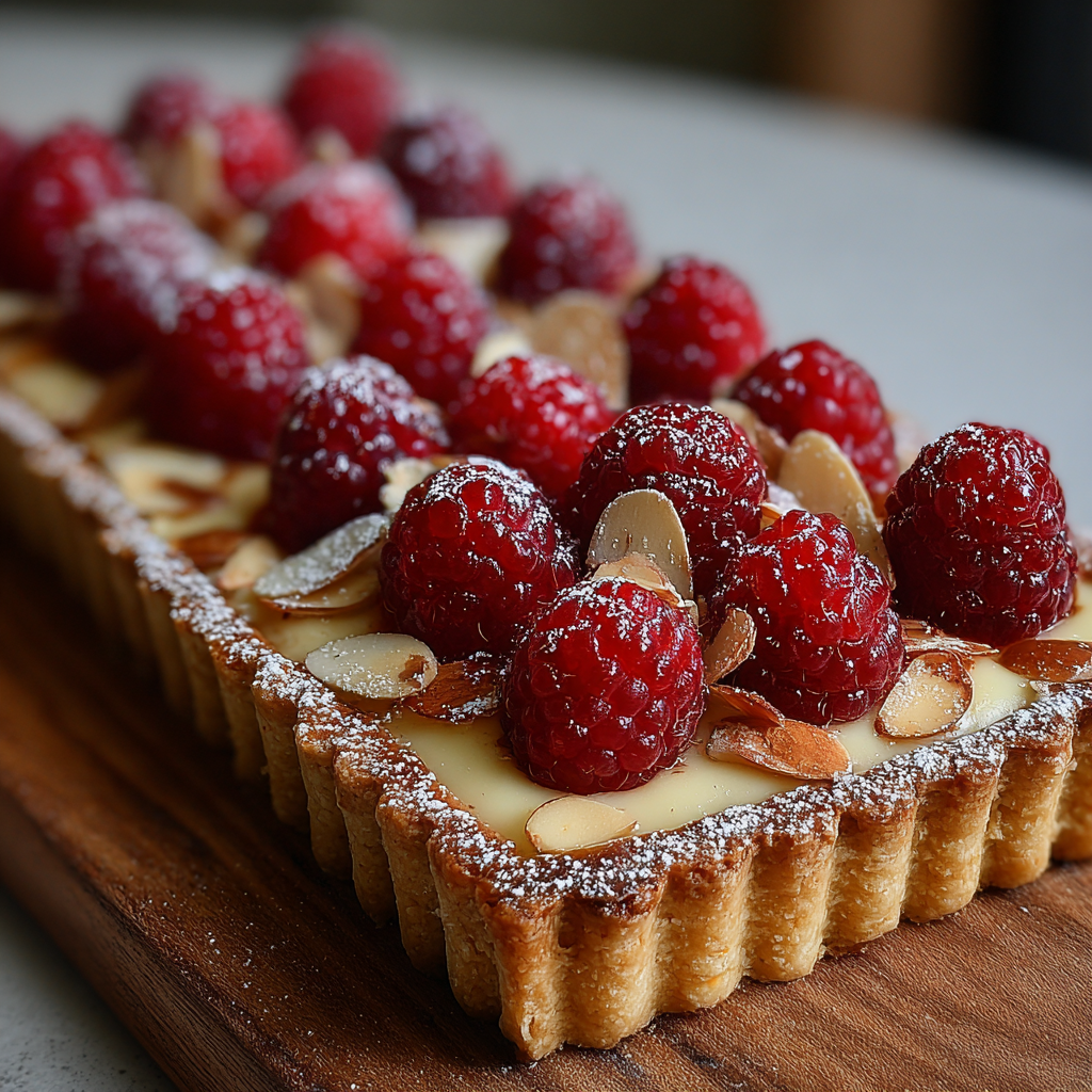 Delightful Raspberry Almond Tart for Home Bakers