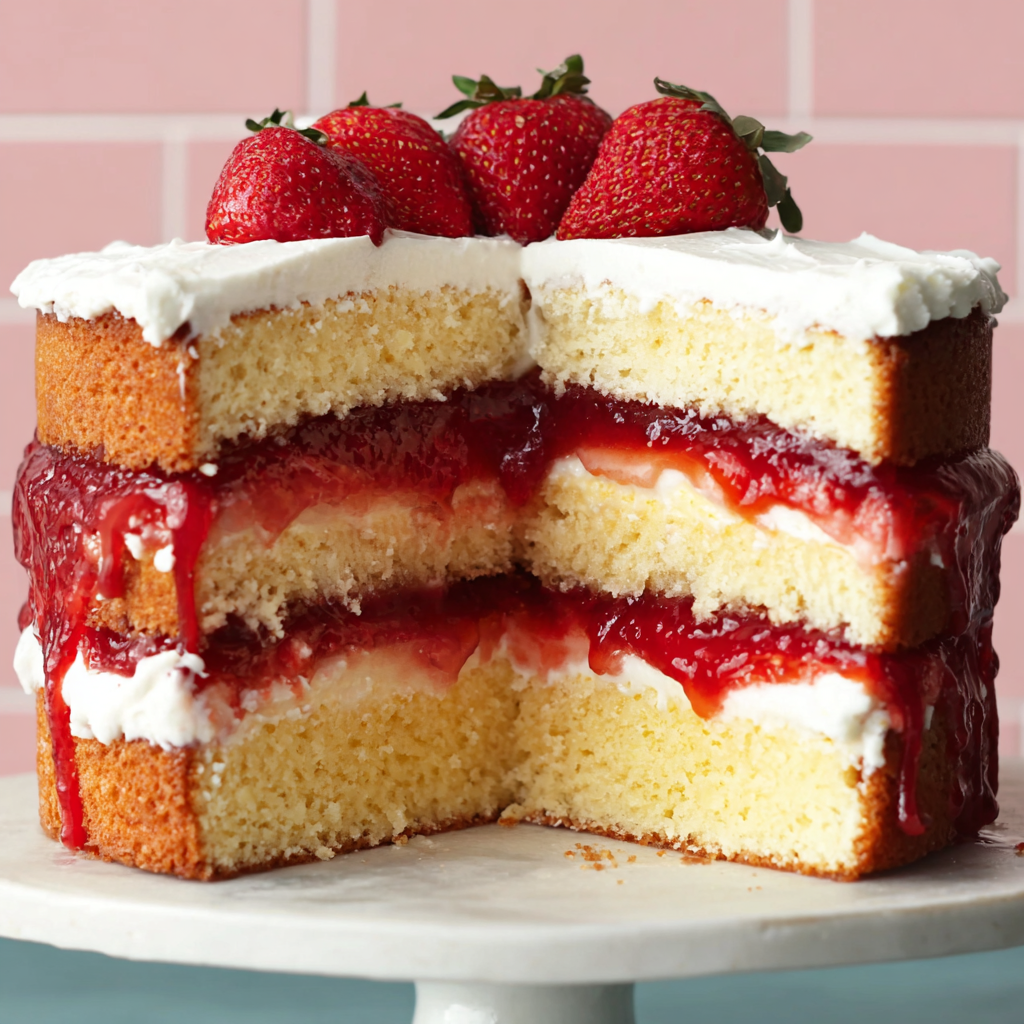 Delightful Strawberry Cake Filling That Impresses