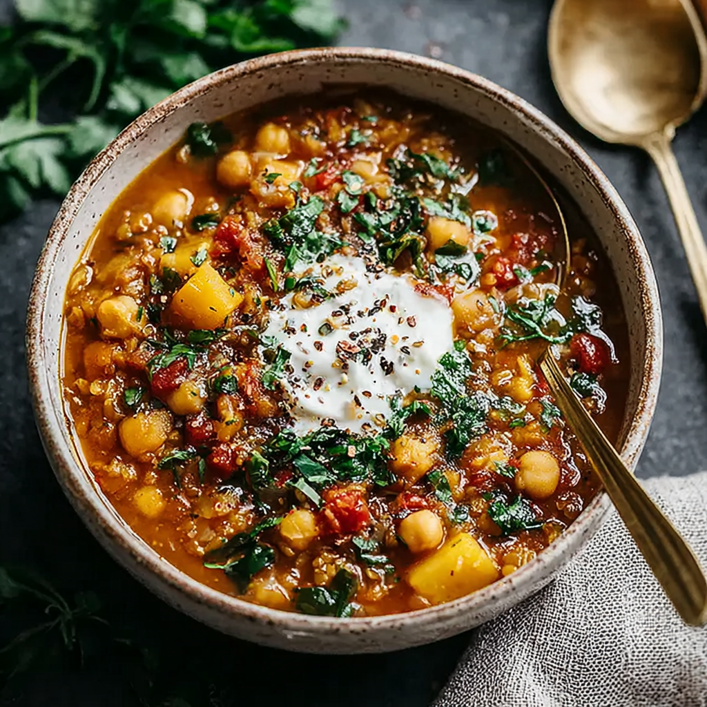 Hearty Lentil and Chickpea Stew for Comforting Evenings
