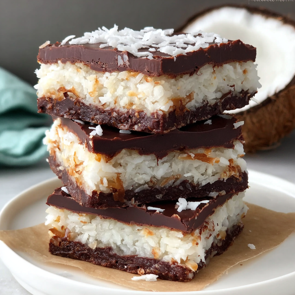 Indulgent Chocolate Coconut Bars for Every Palate