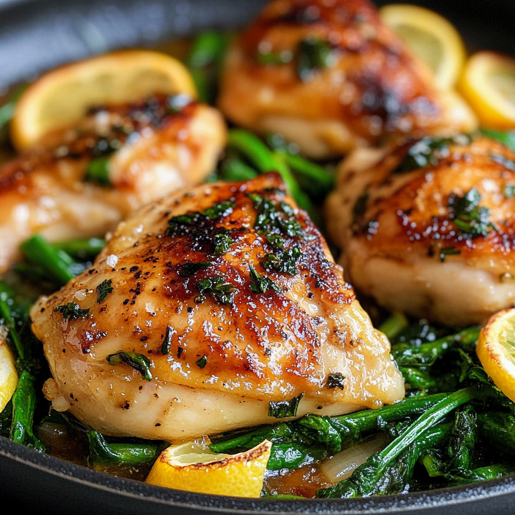 Lemon Garlic Chicken in One Pan for Easy Flavor