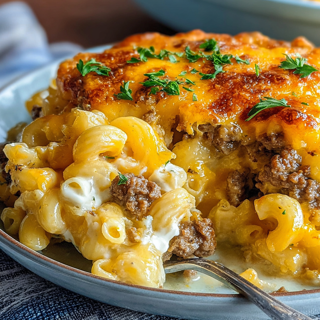Satisfying Cheeseburger Dinner Casserole Recipe